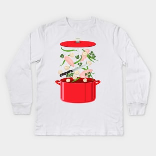 Pop Up Stew Kids Long Sleeve T-Shirt